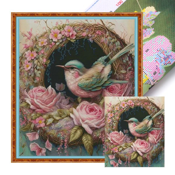 Spring Brand - 11CT/14CT/16CT Stamped Cross Stitch Dream Nest(80*90cm)