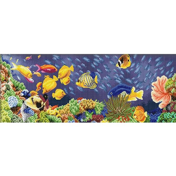 Spring Brand - 11CT Stamped Cross Stitch Underwater World(90*40cm)